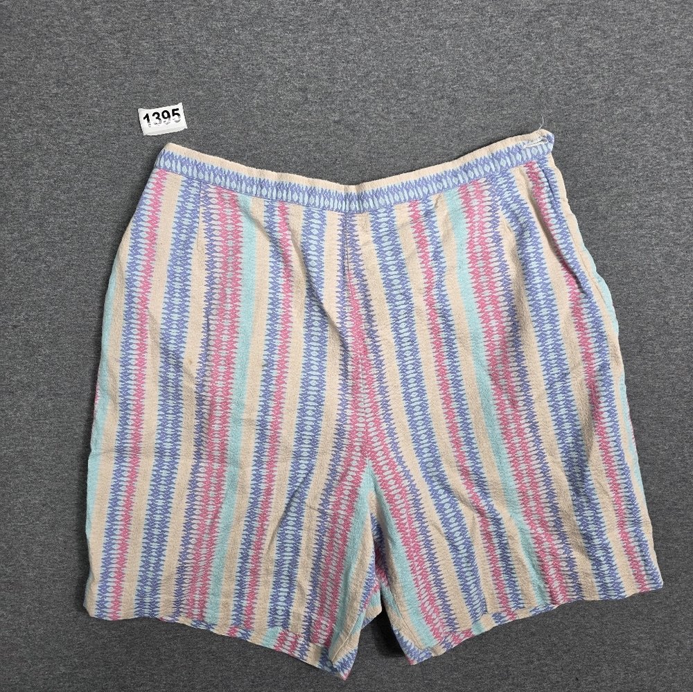 Colorful Striped Women's Shorts   Athleisure Activewear Gym